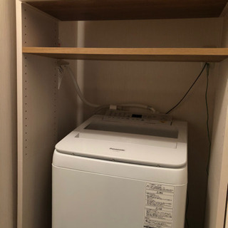 決まりました。洗濯機の上の棚の画像