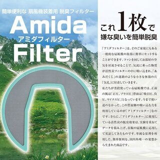 【新品！大幅値下げ！】アールデック 扇風機装着用 脱臭フィルター アミダフィルター AM-1の画像
