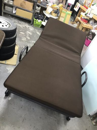 美品♪折り畳み低反発ベッド
