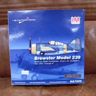 ホビーマスター 1/48 Brewster Model 239 ダイキャスト 模型 HA7009 苫小牧西店の画像