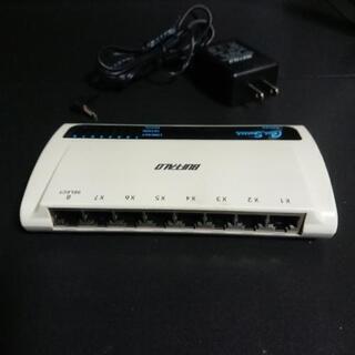 中古バッファロー製8ポートスイツチングハブの画像