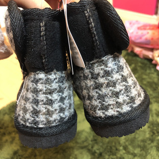 ハリスツイード  ブーツ  ブラックの画像