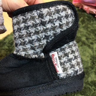 ハリスツイード  ブーツ  ブラックの画像