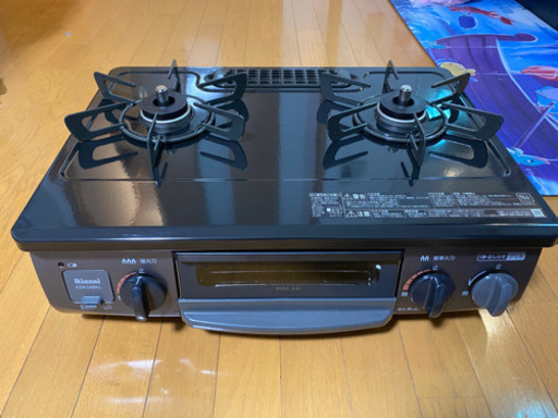 2019年新品購入　リンナイ　siセンサーコンロ　数回使用　美品　ホース有り