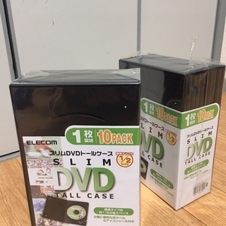 エレコム　CD/DVD ROM 空ケースとDVDーRの画像