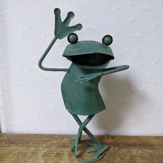 （受け渡し決定）ひょうきんなブリキカエル🐸