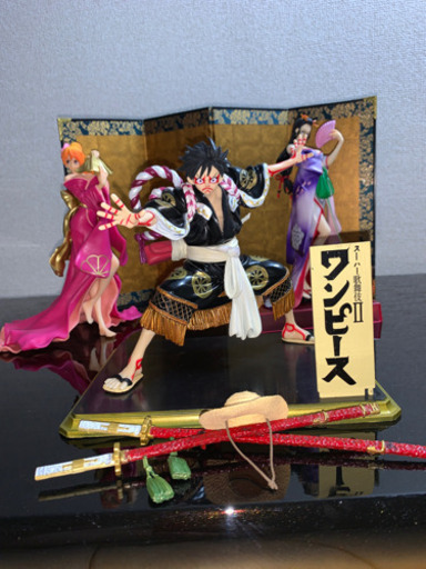 ワンピースフィギュアセット(高級屏風付き)