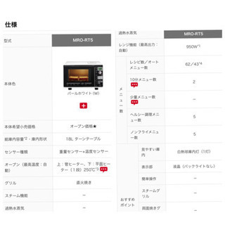 HITACHI オーブンレンジ MRO-RT5の画像