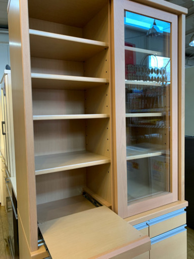 1/20 値下げ! 河口家具製作所 北欧Style 2面食器棚