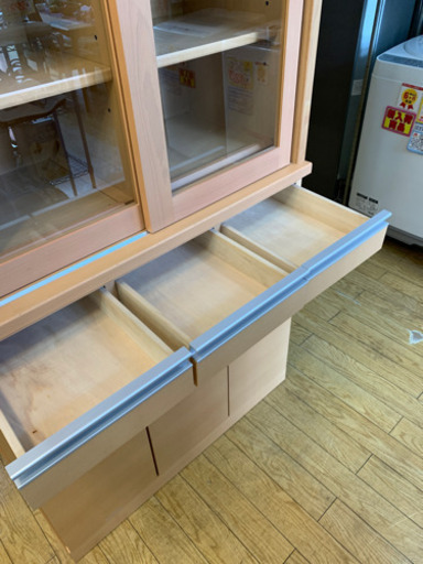 1/20 値下げ! 河口家具製作所 北欧Style 2面食器棚