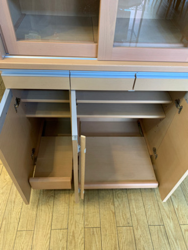 1/20 値下げ! 河口家具製作所 北欧Style 2面食器棚