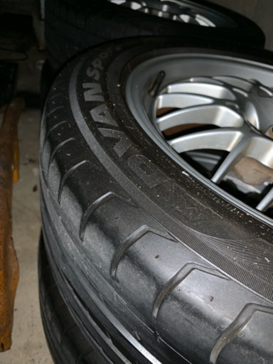BBS １７インチ　ステージアRS260純正アルミ＋バリ山　国産タイヤ