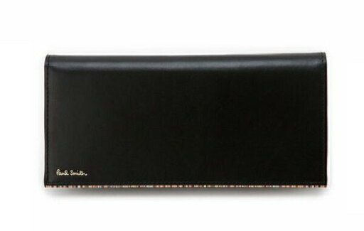 paul smith ストライプポイント　長財布（未使用）　黒