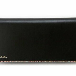 paul smith ストライプポイント　長財布（未使用）　黒