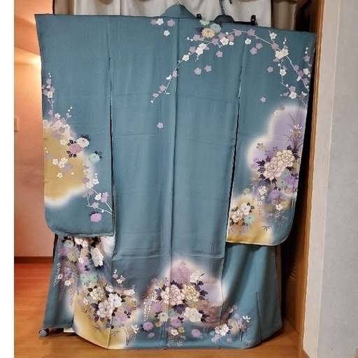 振り袖⑮、長襦袢、袋帯、小物セット