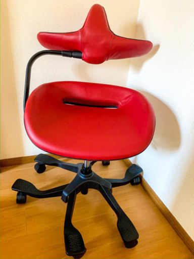 値下げ❗️デザイナーズチェア(本革)　wooridul