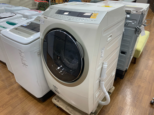 【1年間の保証付き】2017年製　SHARP（シャープ）ドラム式洗濯乾燥機