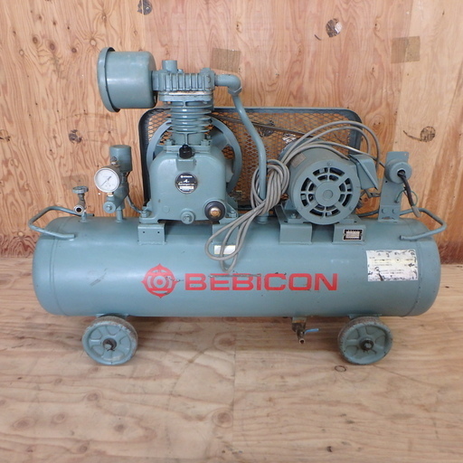 日立 コンプレッサー 1.5P-9.5T 50Hz 3相200V ベビーコンプレッサー  ベビコン エアーコンプレッサー ビーコン トキコ 動作確認済み 清掃 電動工具 DIY 中古品 宮城 MAX