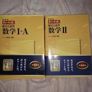 新課程　チャート式　数学1+A  数学Ⅱ