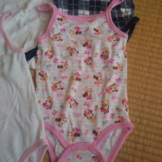 ①新品あり　女の子90cm　夏　肌着ミニー5枚セットの画像