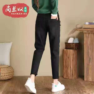 新品！黒いカジュアルパンツ，ハレムパンツの画像