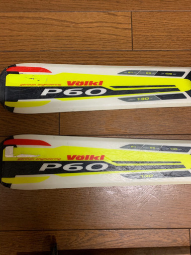 スキー130㎝&ストック&ケース