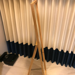 無印良品　パイン材ミラー（姿見）の画像