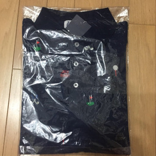 ジャックバニー メンズポロシャツ ゴルフ 濃紺 Lサイズの画像