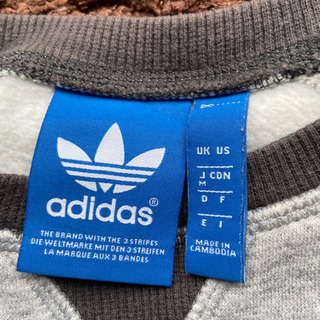 アディダスオリジナル　スウェット　グレーの画像