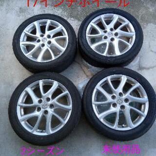 タイヤホイール４本セット　205/50R17　マツダ純正17イン...
