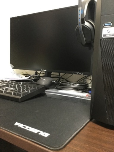 ほぼ新品フルセットですぐ始められる‼️?ドスパラから届いて二週間ほどしか経っていない、正常作動のゲーミングデスクトップPC＋モニター＋