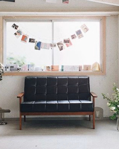 黒　合皮ソファ　良質　値下げしました！