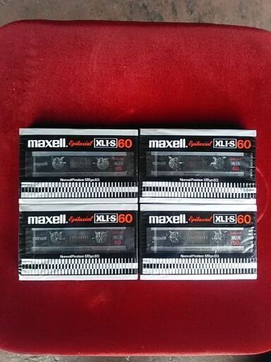 マクセル・カセットテープ60分新品未開封4本セットレア物