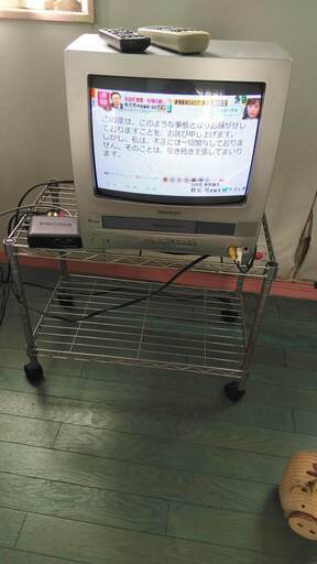 ブラウン管テレビ14型シャープVT-14GH5　地デジチューナー付けます