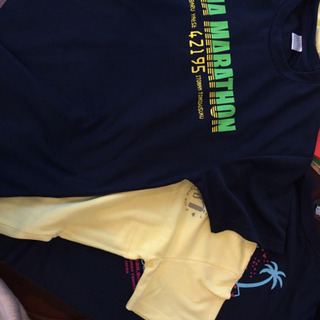 那覇マラソンTシャツ差し上げます。