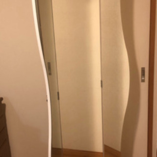 姿見三面鏡 高さ175cmの画像