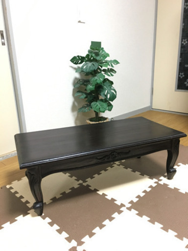 アジアン家具 バリ 猫足彫刻 ローテーブル