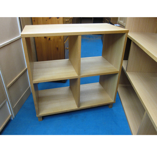 札幌【幅80cm】無印良品 棚 シェルフ ナチュラル MUJI 木目調 二段×二列