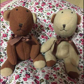 癒し系 クマさん ぬいぐるみ ペア