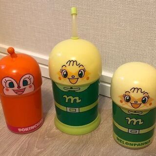 アンパンマンストローボトル、他2点　新品の画像