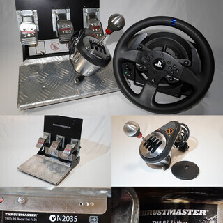SUSコックピット DIYキット+ハンコン(T300RS)+3ペダル(T500 RS Redal Set V.2)+シフター(TH8 RS) セット　(バラ売り可能)の画像