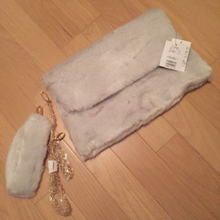 NICE CLAUP ファークラッチバック グレーの画像