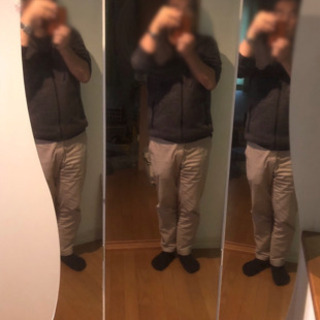 姿見三面鏡 高さ175cmの画像