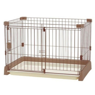 ペット用お掃除簡単サークル 90×60×62 ブラウン