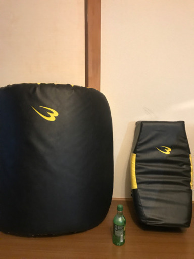 空手で使用してたミット✖️2