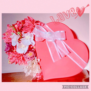 ハート💕のフラワーアレンジ💕💕💕