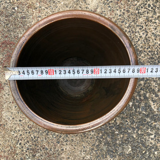 漏れ・割れなし◆小型◆水甕◆壺◆メダカや水蓮鉢、傘立てとして◆直径30×29ｃｍ の画像
