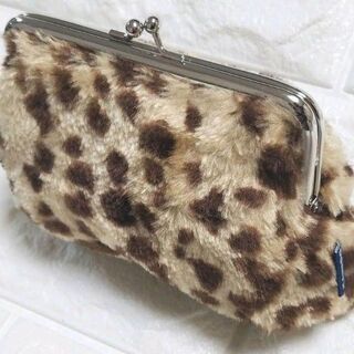 JEANASISポーチ（ジーナシスポーチ)ヒョウ柄ポーチ　新品の画像