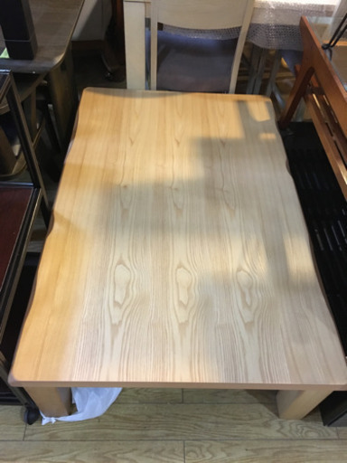 2/21 値下げ 美品 協立工芸 天然木 タモ材 和モダン 家具調こたつ むさし120