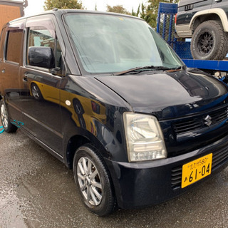 売却済み　　　ご自宅付近に納車！車検付きＨ１７年ワゴンＲ大人気黒...